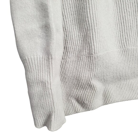 Dorothee Schumacher 5 Size XL Sweater Cashmere Ribbed Knit Fringe Mock Neck Luxe - Picture 10 of 12